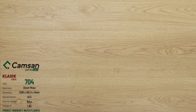 Sàn gỗ CamSan Klasik 704 Abant mese 8mm Aqua -(Thổ Nhĩ Kỳ)