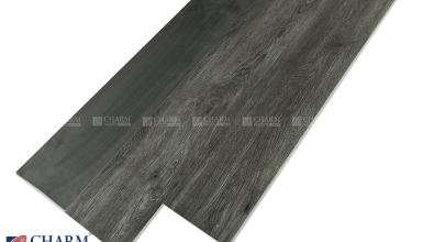Sàn gỗ nhựa hèm khóa Charm SPC – 02 (Oak Grey)