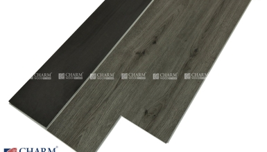 Sàn gỗ nhựa hèm khóa Charm SPC – 07 (Oak dark)