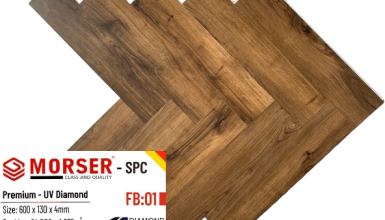 Sàn gỗ nhựa hèm khóa Morser SPC FB 01 ( Xương Cá) 