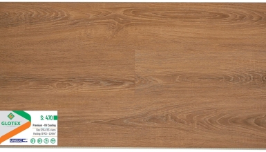 Sàn gỗ nhựa hèm khóa Glotex S470 (Teak Naturdiele)