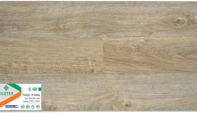 Sàn gỗ nhựa hèm khóa Glotex S481 (Santana Oak)