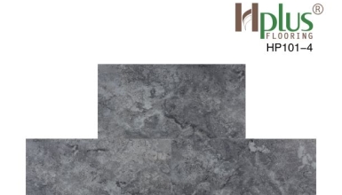 Sàn gỗ nhựa hèm khóa Hplus HP101-4 (Giả đá Mable)