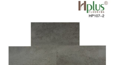 Sàn gỗ nhựa hèm khóa Hplus HP107-2 (Giả Xi Măng)