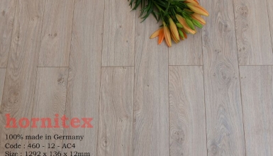 Sàn gỗ công nghiệp Đức Hornitex 460 – 12 – AC4 (1292x136x12mm)