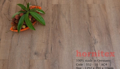 Sàn gỗ công nghiệp Đức Hornitex 552 – 10 – AC4 (1292x136x10mm)